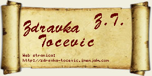 Zdravka Točević vizit kartica